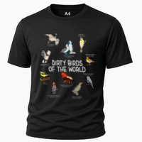 Bird Watching Dirty Birds Of The World Funny Birding Cooling Performance Crew T-Shirt