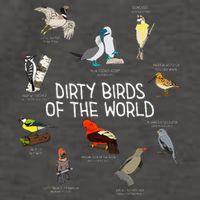 Bird Watching Dirty Birds Of The World Funny Birding Vector Backpack