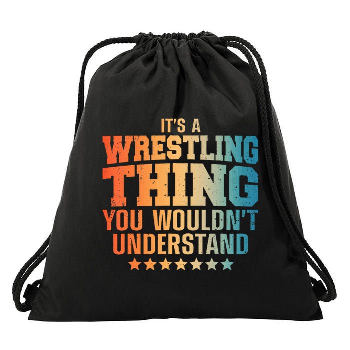 Best Wrestling Design Wrestle Wrestler Drawstring Bag