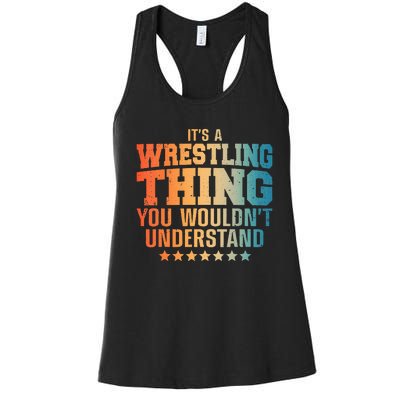 Best Wrestling Design Wrestle Wrestler Women's Racerback Tank