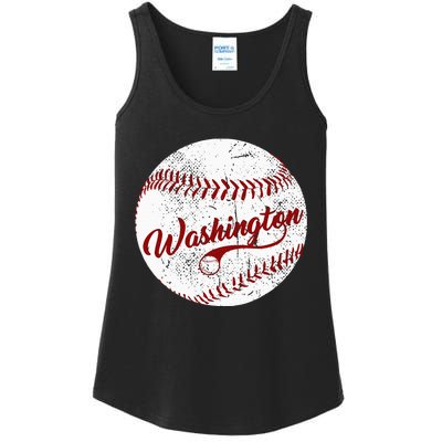 Baseball Washington Dc Team Love Baseball National Pastime Ladies Essential Tank