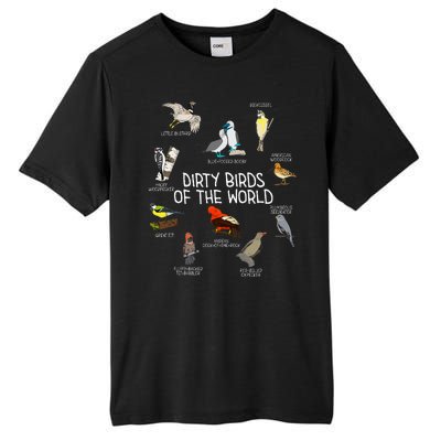 Bird Watching Dirty Birds Of The World Funny Birding Tall Fusion ChromaSoft Performance T-Shirt