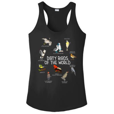 Bird Watching Dirty Birds Of The World Funny Birding Ladies PosiCharge Competitor Racerback Tank