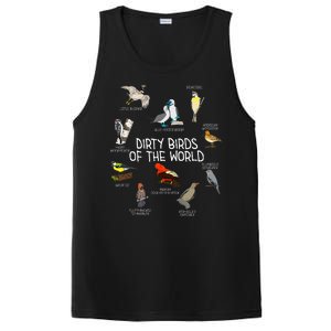 Bird Watching Dirty Birds Of The World Funny Birding PosiCharge Competitor Tank