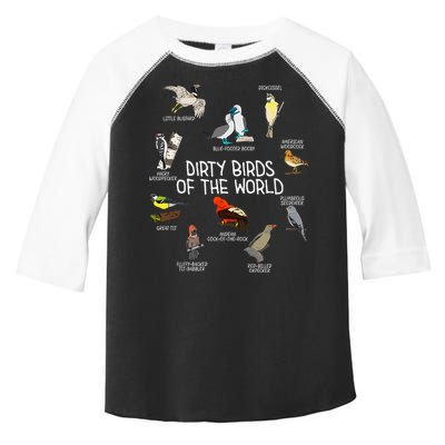 Bird Watching Dirty Birds Of The World Funny Birding Toddler Fine Jersey T-Shirt