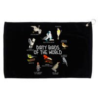 Bird Watching Dirty Birds Of The World Funny Birding Grommeted Golf Towel