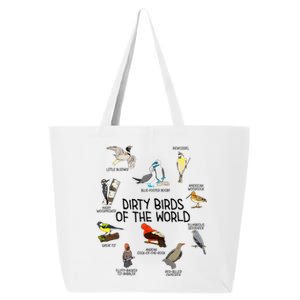 Bird Watching Dirty Birds Of The World Funny Birding 25L Jumbo Tote