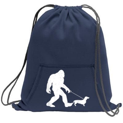 Bigfoot Walking Dachshund Funny Wiener Dog Gift Sweatshirt Cinch Pack Bag