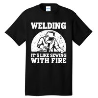 Best Welding Design Welder Welding Metal Weld Tall T-Shirt