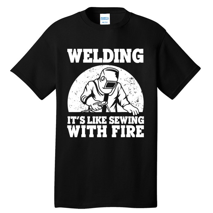 Best Welding Design Welder Welding Metal Weld Tall T-Shirt