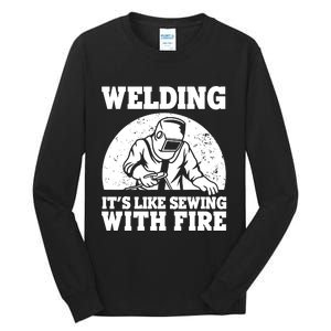 Best Welding Design Welder Welding Metal Weld Tall Long Sleeve T-Shirt