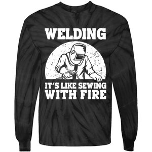 Best Welding Design Welder Welding Metal Weld Tie-Dye Long Sleeve Shirt