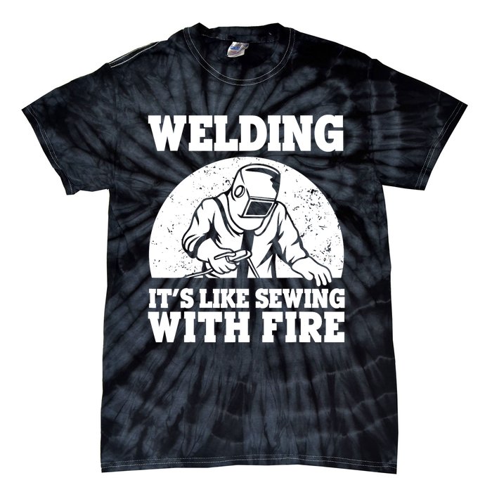 Best Welding Design Welder Welding Metal Weld Tie-Dye T-Shirt