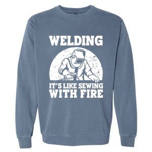 Best Welding Design Welder Welding Metal Weld Garment-Dyed Sweatshirt