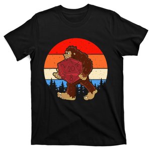 Bigfoot With Dice Rpg Fan Role Playing Lovers Rpg Fans T-Shirt