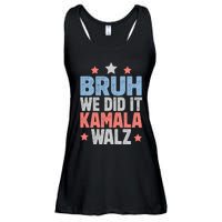 Bruh We Did It Kamala Won Harris Walz 2024 Ladies Essential Flowy Tank