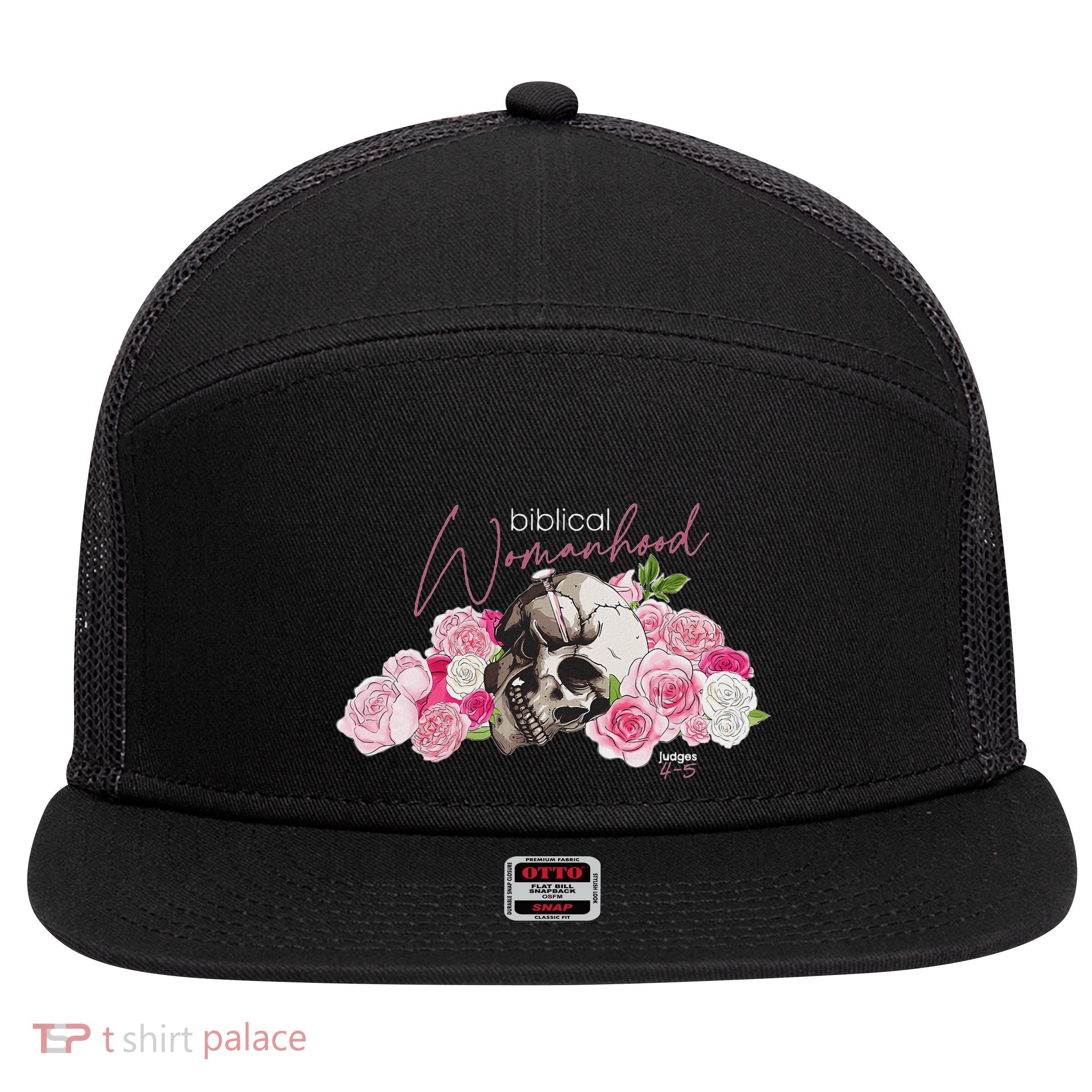 Biblical Womanhood Deborah Judges 4 5 Woman Christian 7 Panel Mesh Trucker Snapback Hat