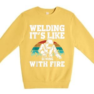 Best Welding Design For Men Women Welder Welding Metal Weld Premium Crewneck Sweatshirt