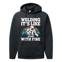 Best Welding Design For Men Women Welder Welding Metal Weld Performance Fleece Hoodie