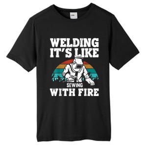 Best Welding Design For Men Women Welder Welding Metal Weld Tall Fusion ChromaSoft Performance T-Shirt