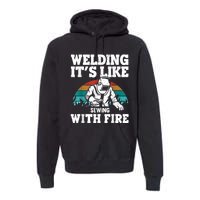 Best Welding Design For Men Women Welder Welding Metal Weld Premium Hoodie