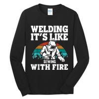 Best Welding Design For Men Women Welder Welding Metal Weld Tall Long Sleeve T-Shirt