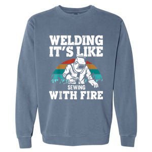 Best Welding Design For Men Women Welder Welding Metal Weld Garment-Dyed Sweatshirt