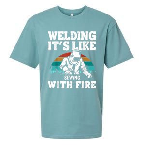 Best Welding Design For Men Women Welder Welding Metal Weld Sueded Cloud Jersey T-Shirt