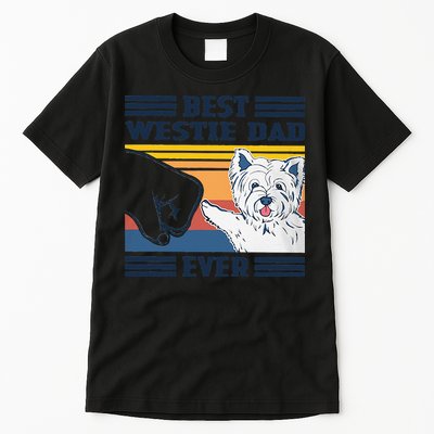 Best Westie Dad Ever Vintage Father Day Christmas Tall T-Shirt