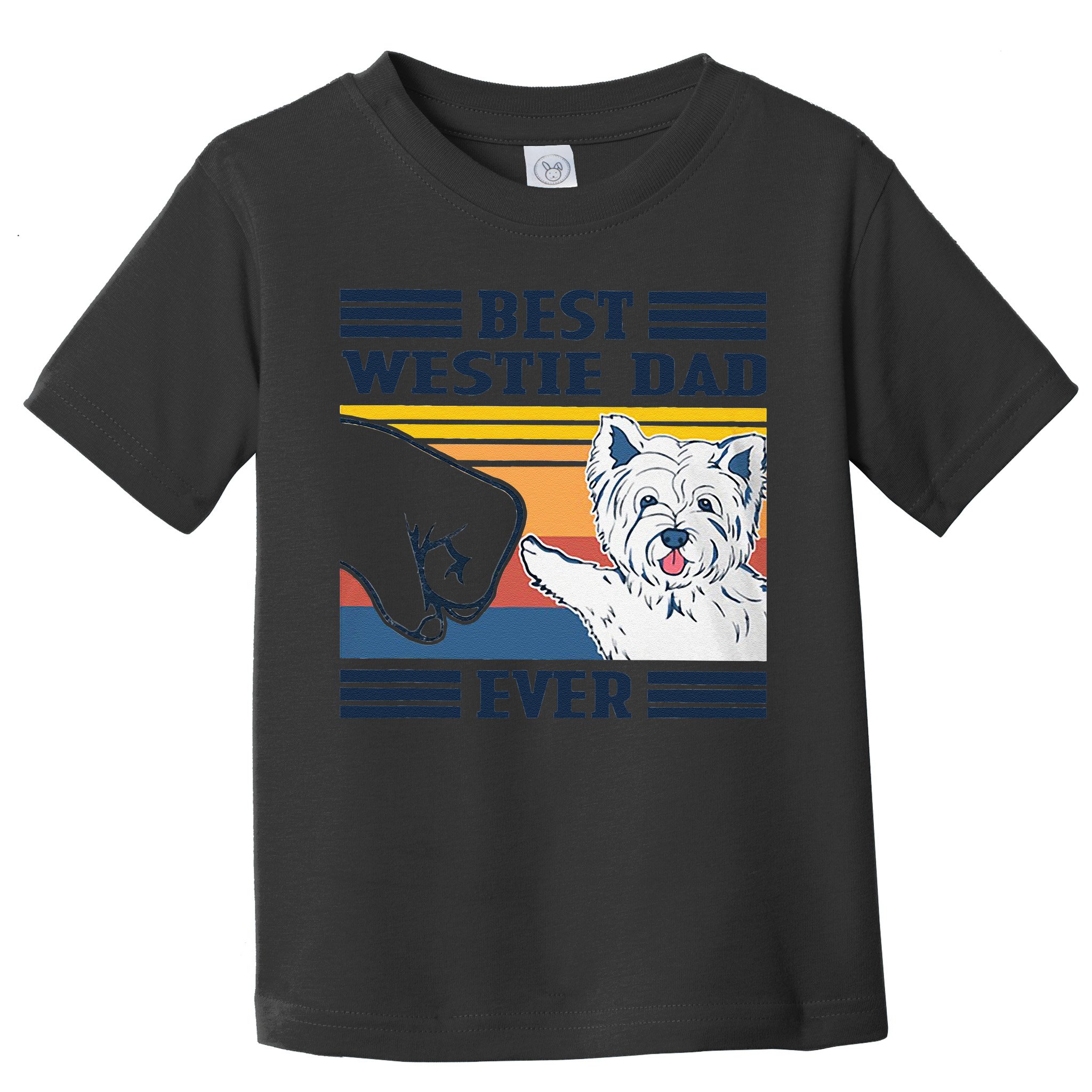 Best Westie Dad Ever Vintage Father Day Christmas Toddler T-Shirt