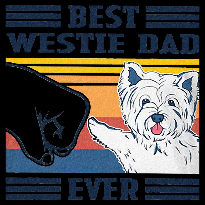 Best Westie Dad Ever Vintage Father Day Christmas Visor