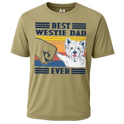 Best Westie Dad Ever Vintage Father Day Christmas Cooling Performance Crew T-Shirt