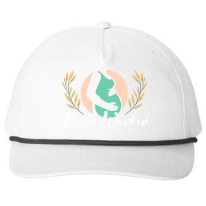 Birth Worker Doula Birth Coach Companion Pregnancy Labor Gift Snapback Five-Panel Rope Hat