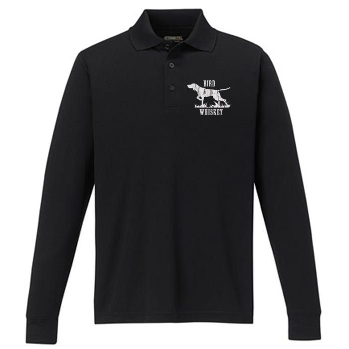 Bird Whiskey Dog Performance Long Sleeve Polo