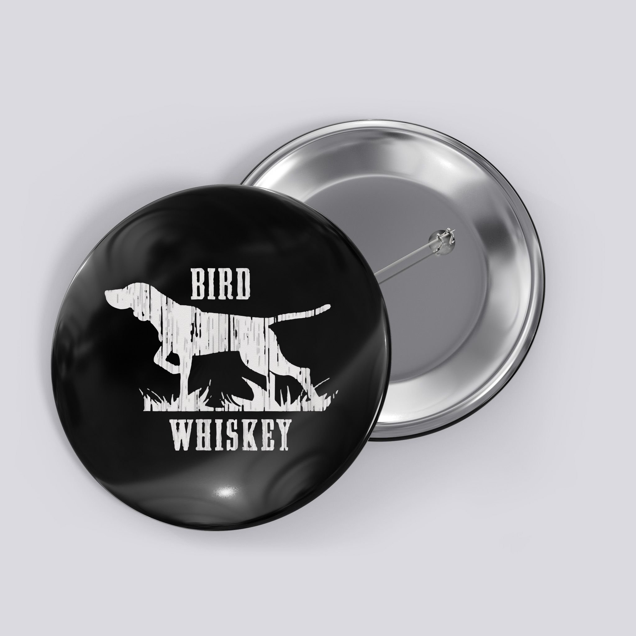 Bird Whiskey Dog Button