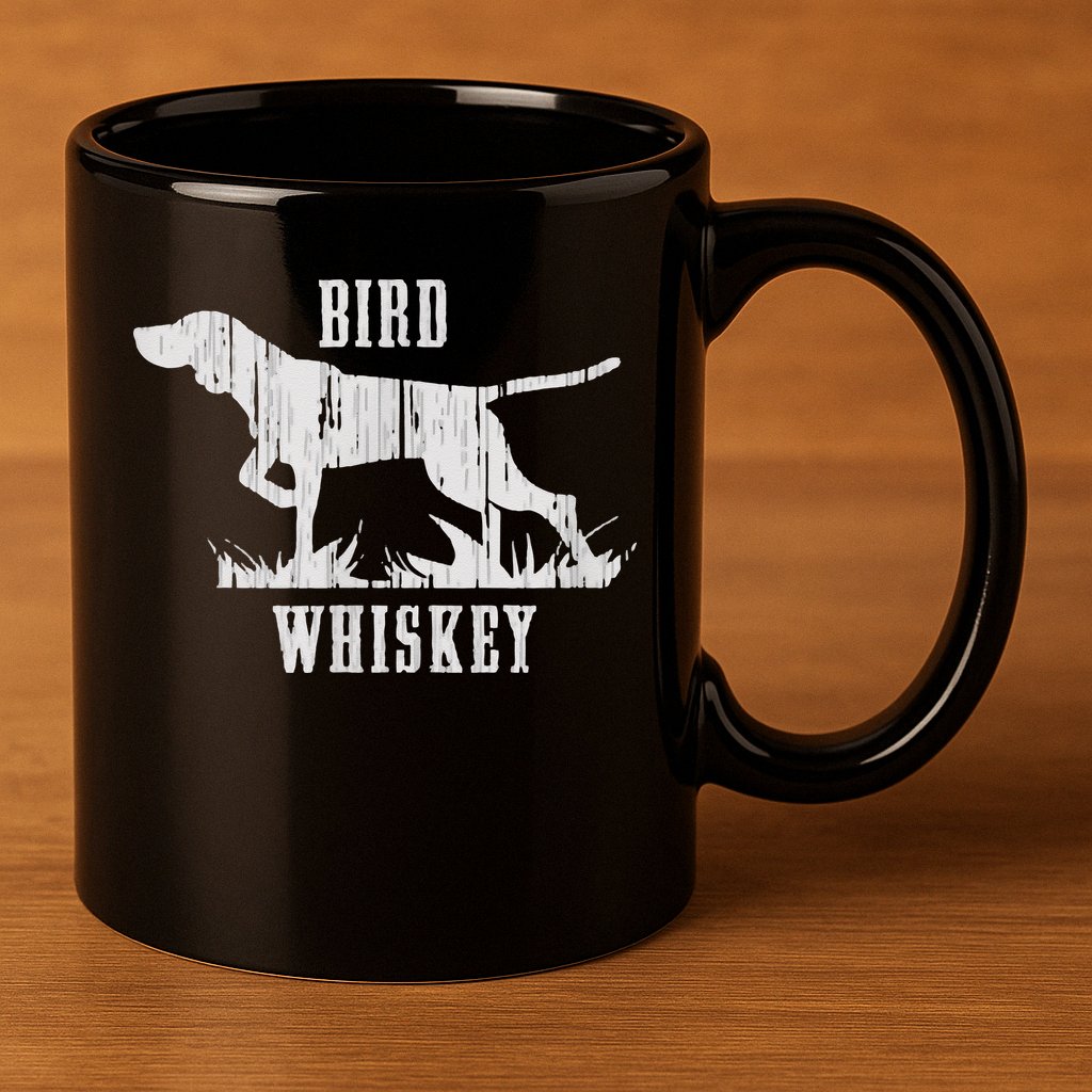 Bird Whiskey Dog 11oz C Handle Ceramic Mug