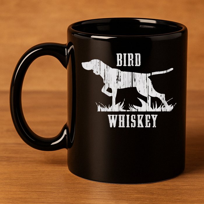 Bird Whiskey Dog 11oz C Handle Ceramic Mug