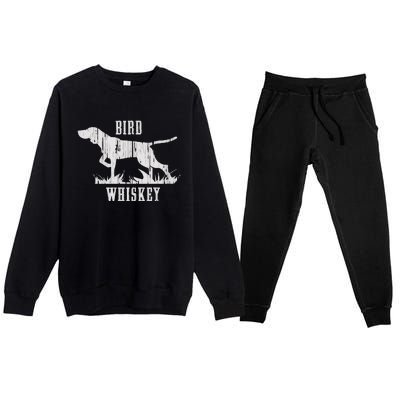 Bird Whiskey Dog Premium Crewneck Sweatsuit Set