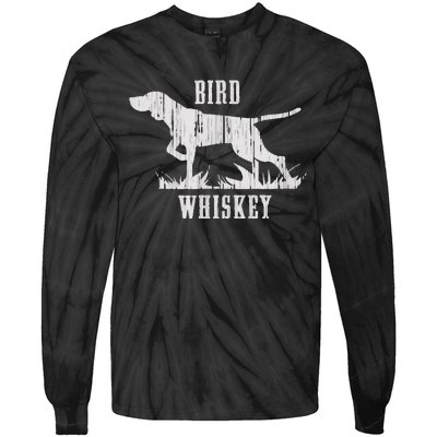 Bird Whiskey Dog Tie-Dye Long Sleeve Shirt