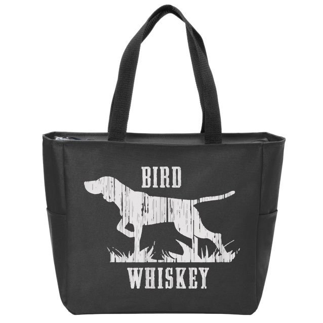 Bird Whiskey Dog Zip Tote Bag