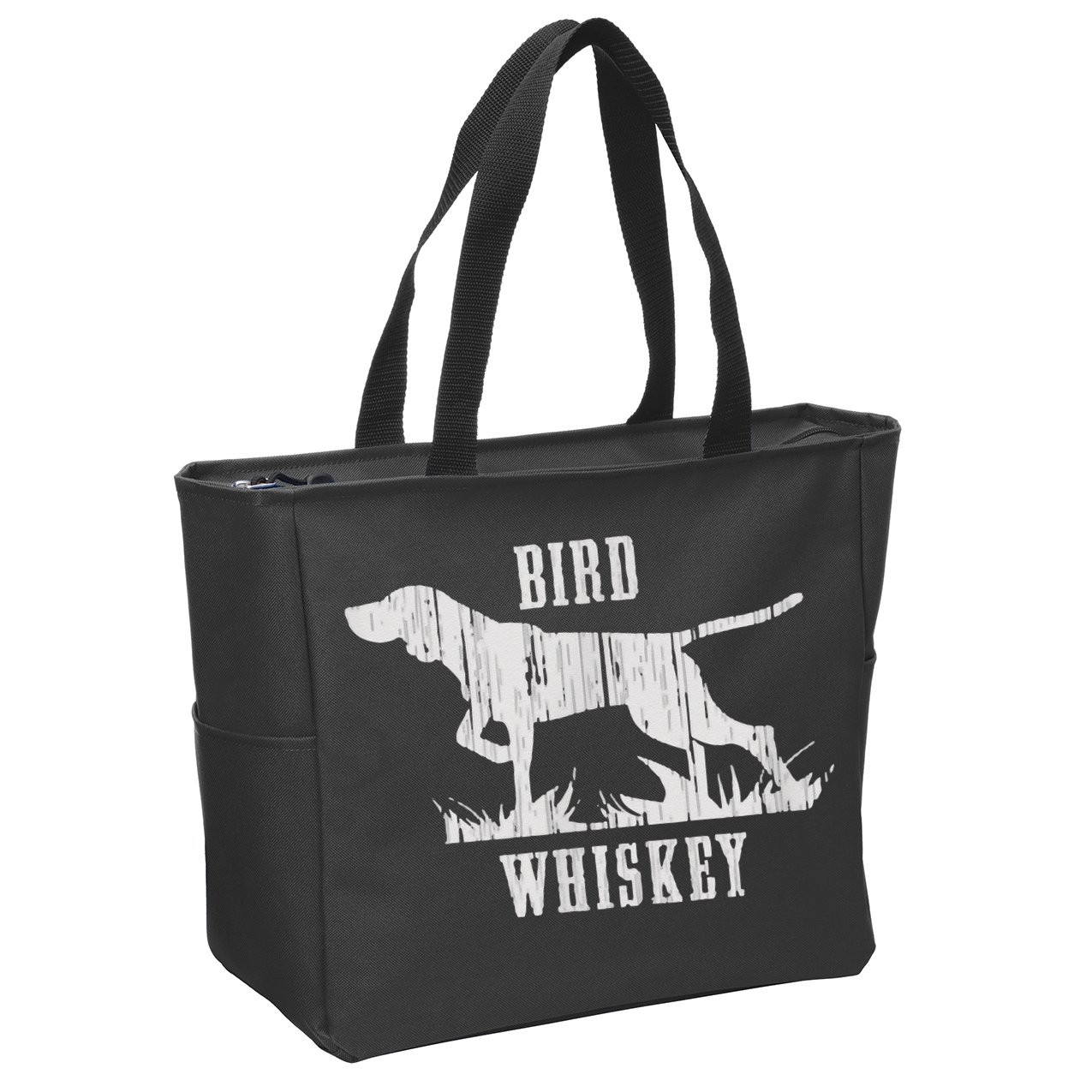 Bird Whiskey Dog Zip Tote Bag