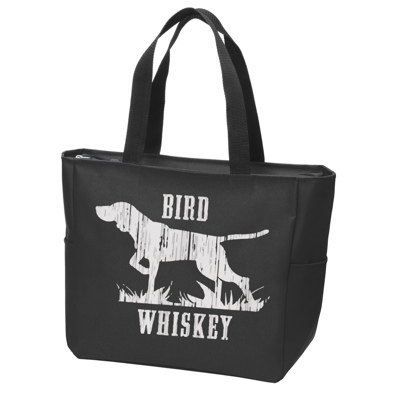 Bird Whiskey Dog Zip Tote Bag