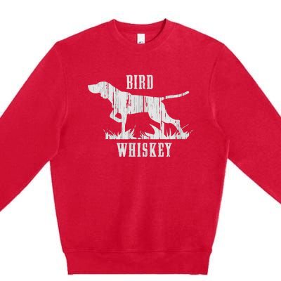 Bird Whiskey Dog Premium Crewneck Sweatshirt