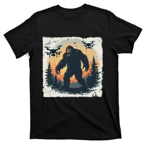 Bigfoot With Drones Sasquatch T-Shirt