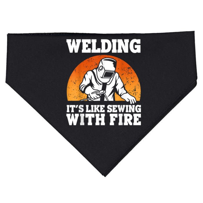 Best Welding Design For Men Women Welder Welding Metal Weld USA-Made Doggie Bandana