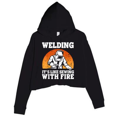 Best Welding Design For Men Women Welder Welding Metal Weld Crop Fleece Hoodie