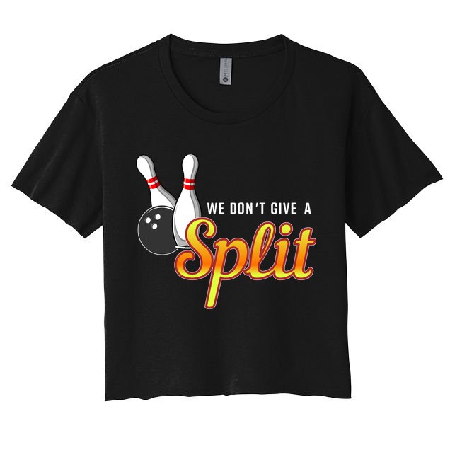 Bowling We Don't Give A Split Crop Top