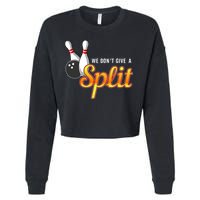 Bowling We Don't Give A Split Cropped Pullover Crew