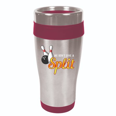 Bowling We Don't Give A Split 16oz Travel Tumbler