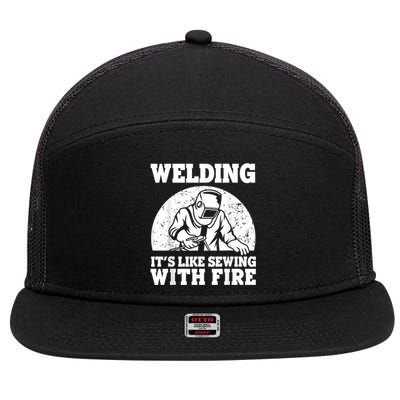 Best Welding Design For Men Women Welder Welding Metal Weld 7 Panel Mesh Trucker Snapback Hat